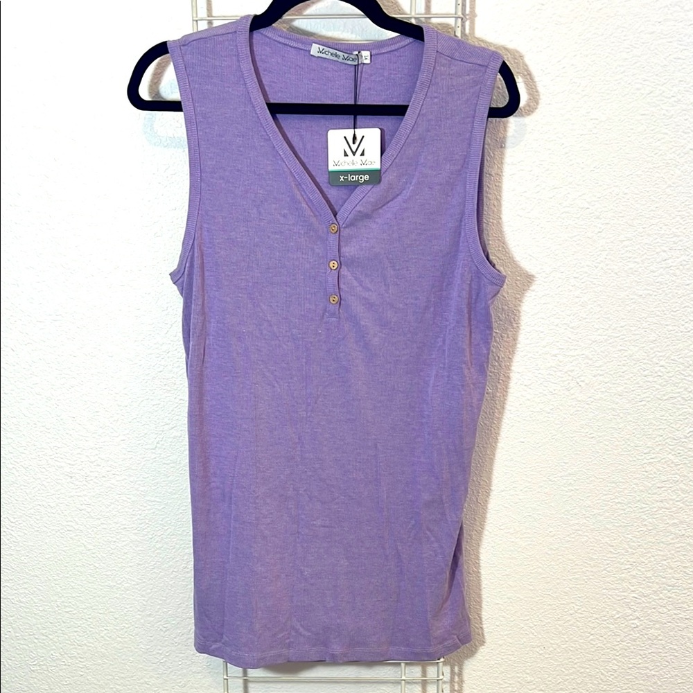 Michelle Mae Purple Tank Top